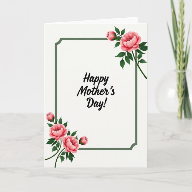 Soft Pink Blossom Mother Card (Front)