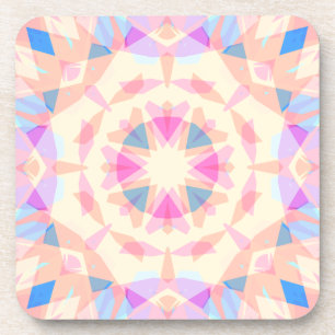 Soft Pink Blue Magic Star Halloween Rainbow Decor Beverage Coaster