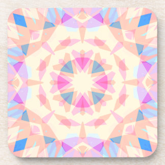 Soft Pink Blue Magic Star Halloween Rainbow Decor Beverage Coaster