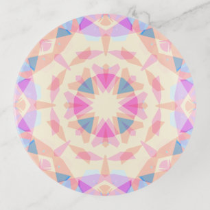 Soft Pink Blue Magic Star Halloween Rainbow Decor Trinket Tray