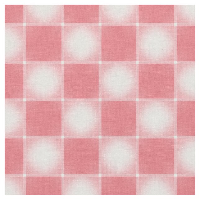Soft Pink Checkerboard Fabric (Close Up)