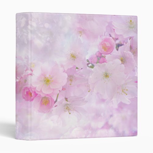 Soft Pink Cherry Blossom Binder