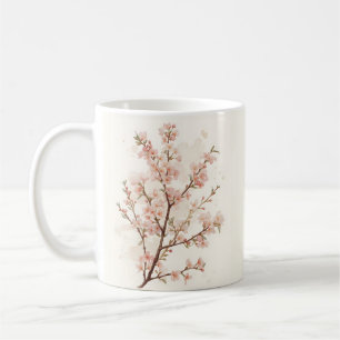 Soft Pink Cherry Blossom Branches Coffee Mug
