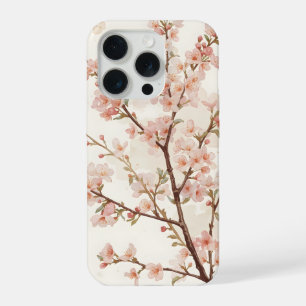 Soft Pink Cherry Blossom Branches iPhone 15 Pro Case