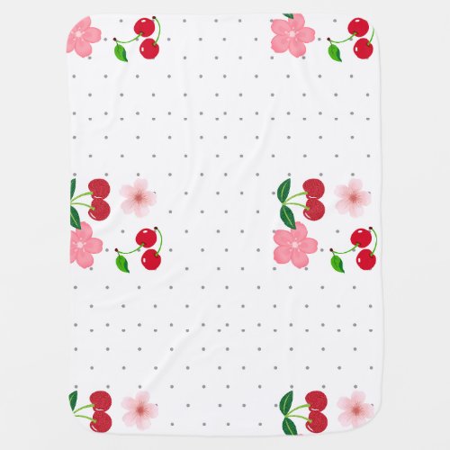 Soft Pink Cherry Blossom Sweet Baby Swaddle Blanke Blanket
