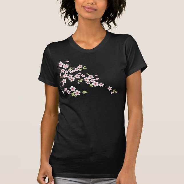 Soft Pink Cherry Blossom T-Shirt (Front)