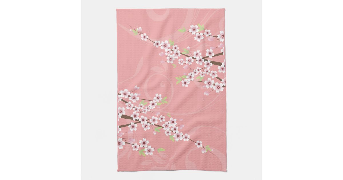 Soft Pink Cherry Blossom Towel | Zazzle