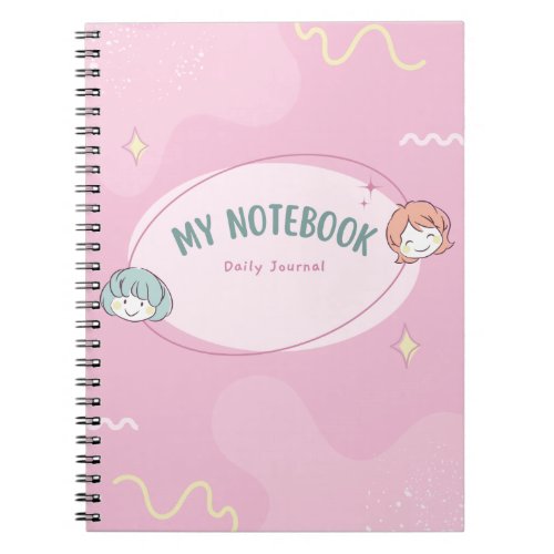 Soft pink Cute journal notebook