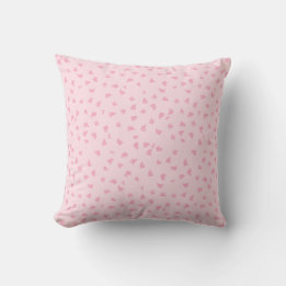 Soft Pink DItsy Floral Throw Pillow