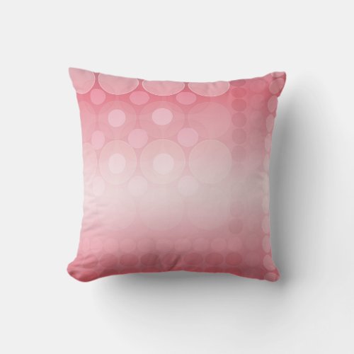Soft Pink Dream Bubbles Pattern Cushion  Pillow