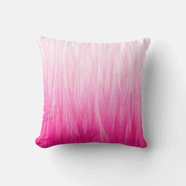 Soft Pink Feathers Pillow (Front)