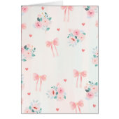 Soft Pink Floral & Bow Pattern – Cute Romantic (Front)