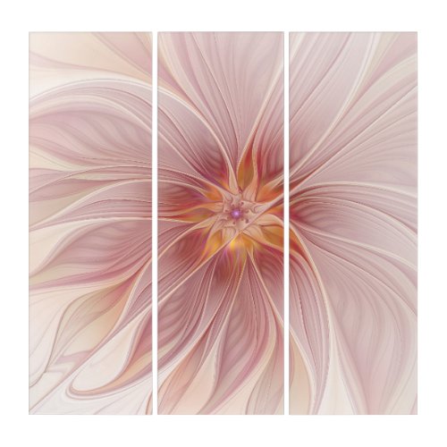 Soft Pink Floral Dream Abstract Fractal Art Flower