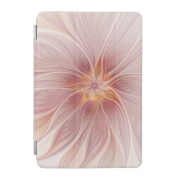 Soft Pink Floral Dream Abstract Fractal Art Flower iPad Mini Cover