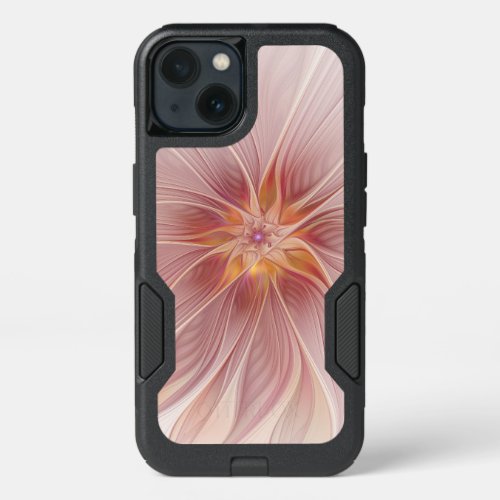 Soft Pink Floral Dream Abstract Fractal Art Flower iPhone 13 Case
