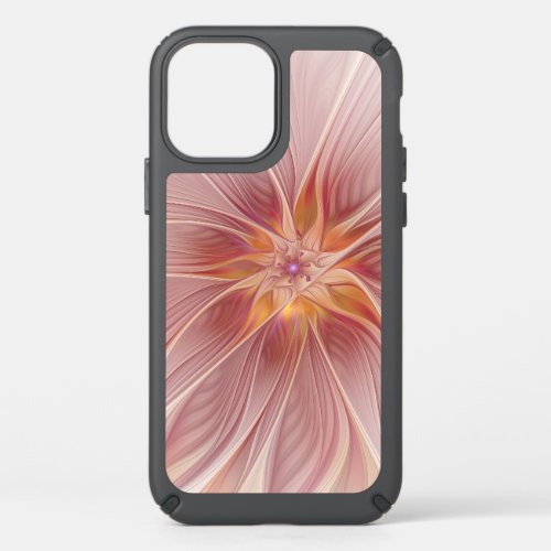 Soft Pink Floral Dream Abstract Fractal Art Flower Speck iPhone 12 Case