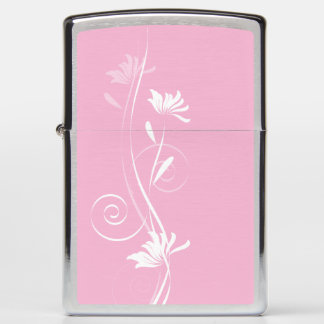 Soft Pink Floral Lighter