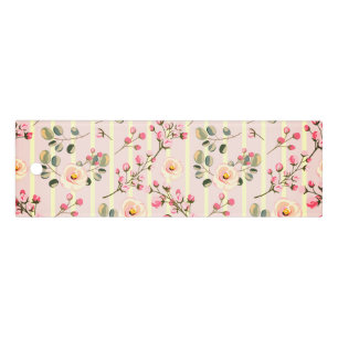 Soft Pink Floral Stripe Pattern Ruler