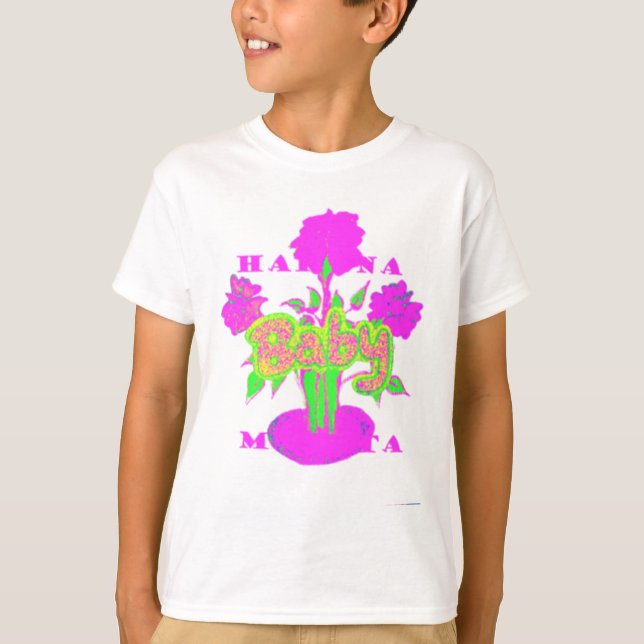 Soft Pink Flower Art: A Baby's Touch. T-Shirt (Front)