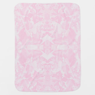 Soft pink foliage design baby blanket