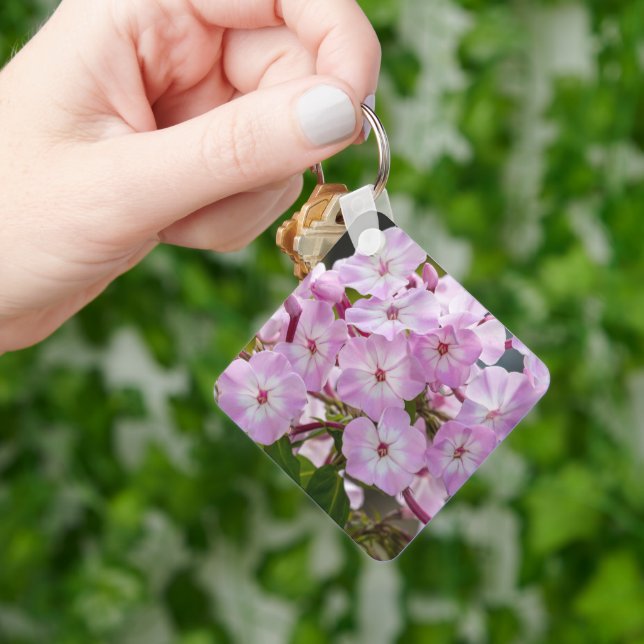 Soft Pink Garden Flower Keychain (Hand)