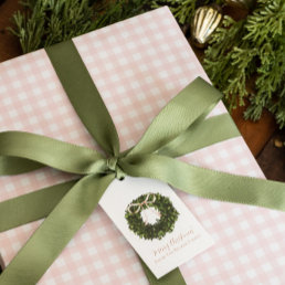 Soft Pink Gingham Wrapping Paper