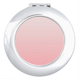 Soft pink gradient compact mirror