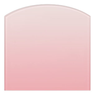 Soft pink gradient door sign