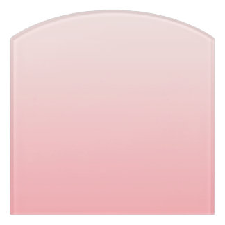 Soft pink gradient door sign