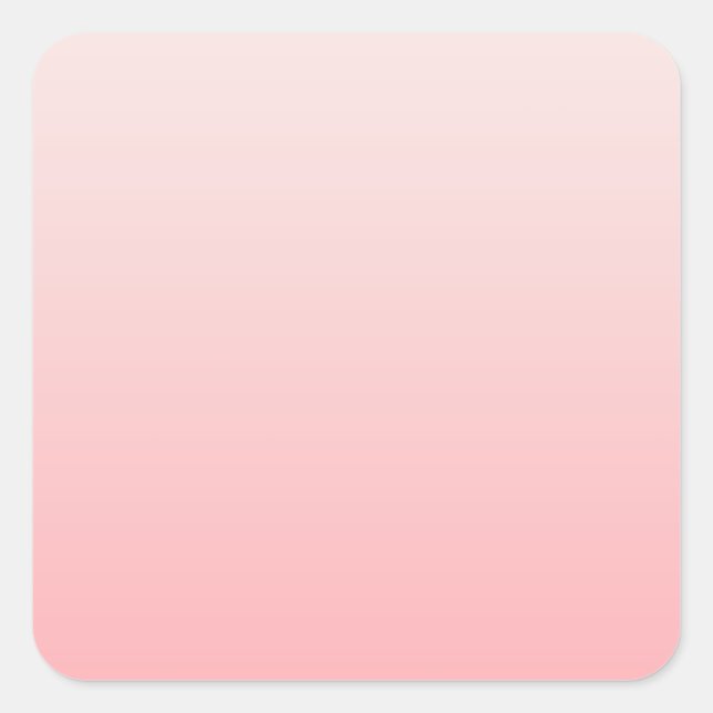 Soft pink gradient square sticker (Front)