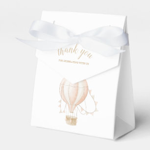 Soft-Pink Hot Air Balloon Favor Box