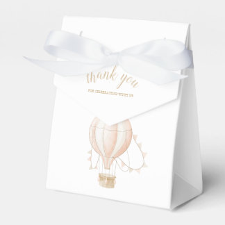Soft-Pink Hot Air Balloon Favor Box