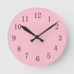 Soft Pink Kitchen Wall Clock at Zazzle