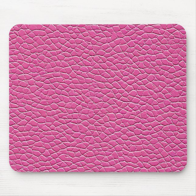 💗 Soft Pink Leather Chic Calm Office 💗 Mouse Pad (Front)