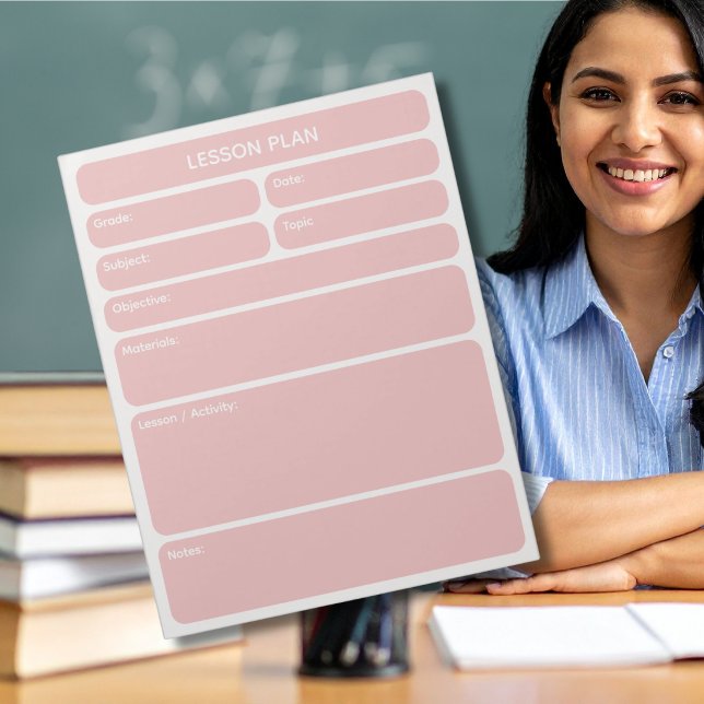 Soft Pink Lesson Planner Pad (Creator Uploaded)