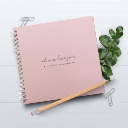 Soft Pink Letters to My Daughter Memory Keepsake Notebook