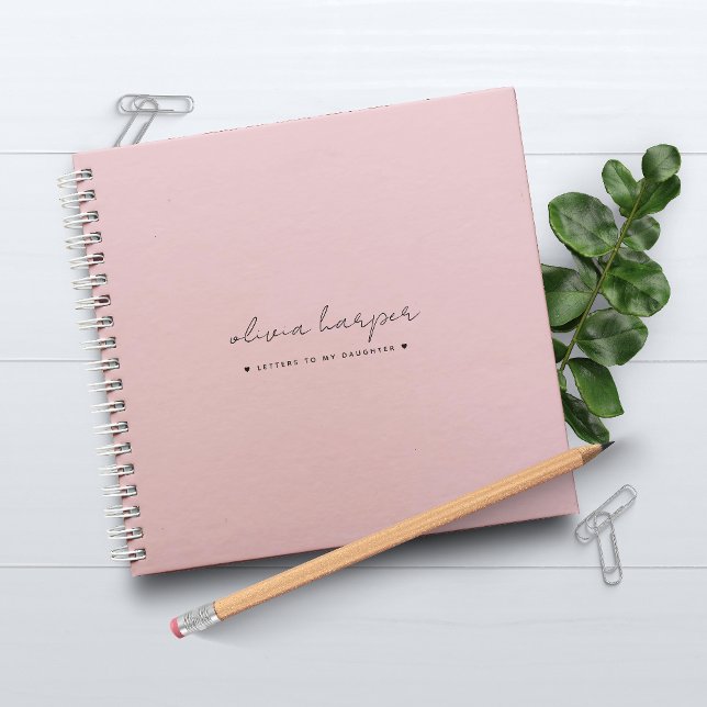 Soft Pink Letters to My Daughter Memory Keepsake Notebook (Soft Pink Letters to My Daughter Memory Keepsake Notebook)