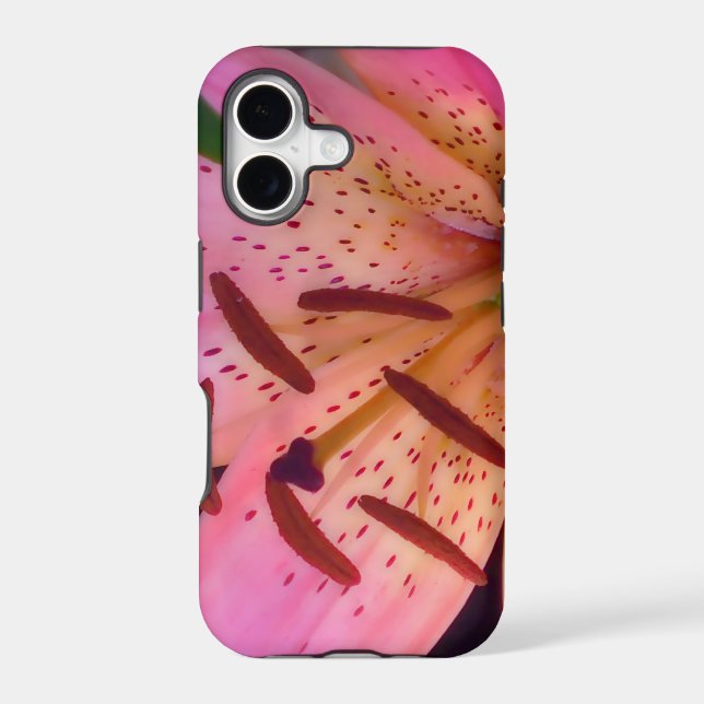 Soft Pink Lily Iphone Case (Back)