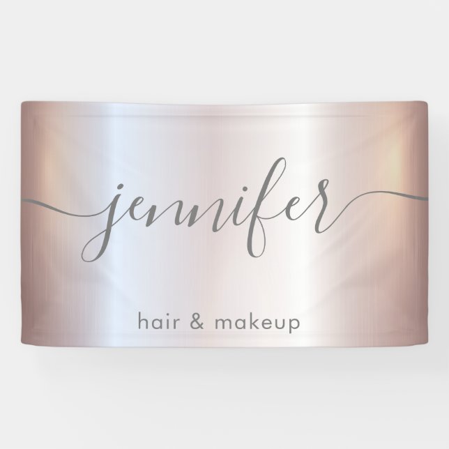 Soft pink luminous attractive script minimalist banner (Horizontal)