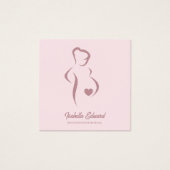 Soft Pink Maternity Doula Identity Illustration (Front)
