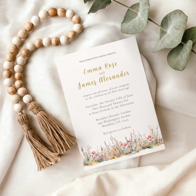 Soft Pink Minimalist Floral Wedding Invitation (Creator Uploaded)