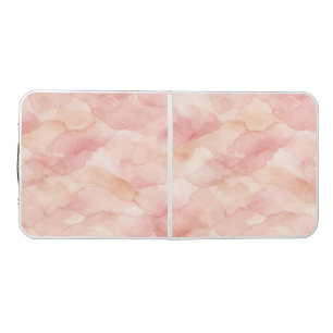 Soft Pink Modern Abstract Design Pattern Beer Pong Table
