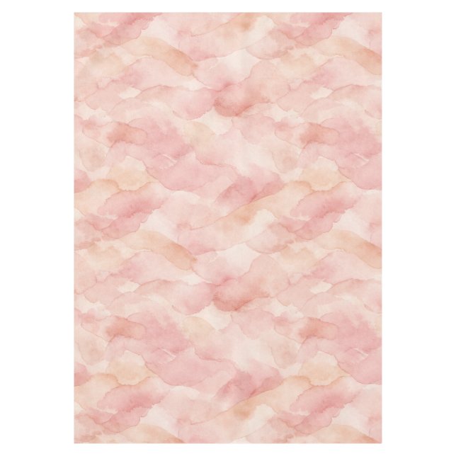 Soft Pink Modern Abstract Design Pattern Tablecloth (Front)