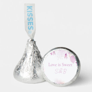 Soft Pink Modern Boho Chocolate Wedding Hershey®'s Kisses®