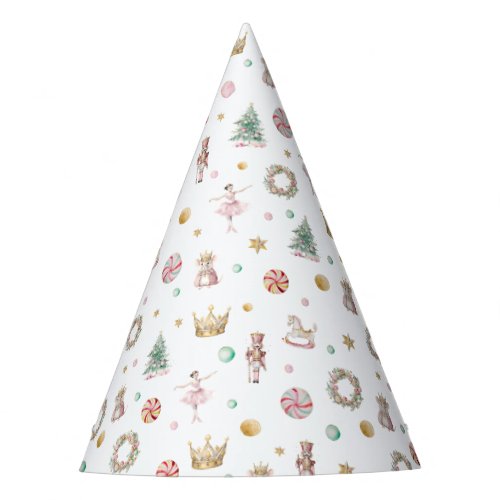 Soft Pink Nutcracker Birthday Party Hat