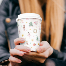 Soft Pink Nutcracker Birthday Party Paper Cups