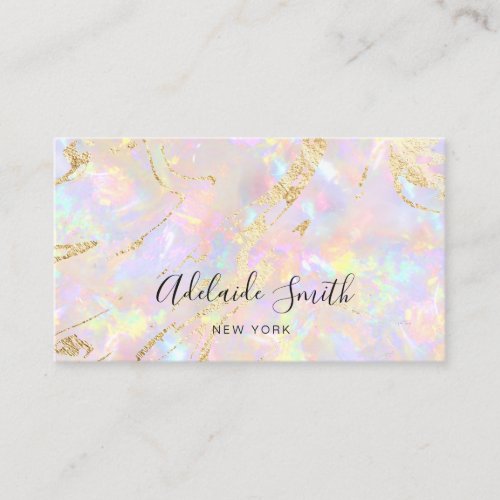 soft pink opal stone Business Card