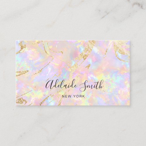 soft pink opal stone Business Card