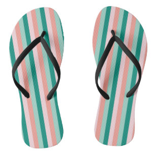 peach flip flops