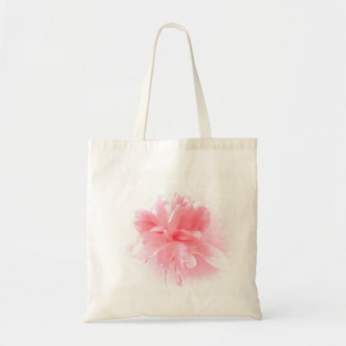 Soft Pink Peony Flower Tote Bag
